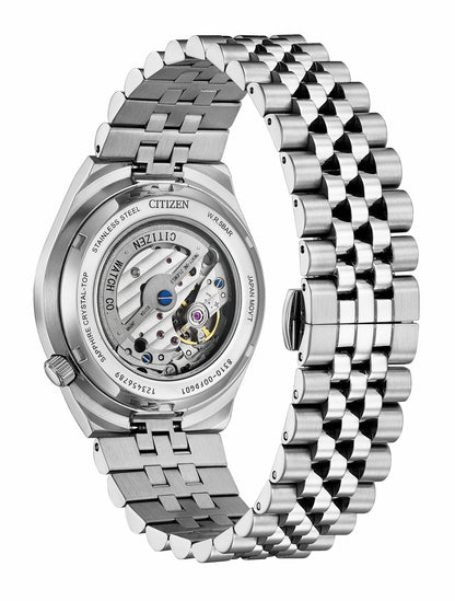 TSUYOSA 60 Black Dial Stainless Steel Bracelet NK0020-55E