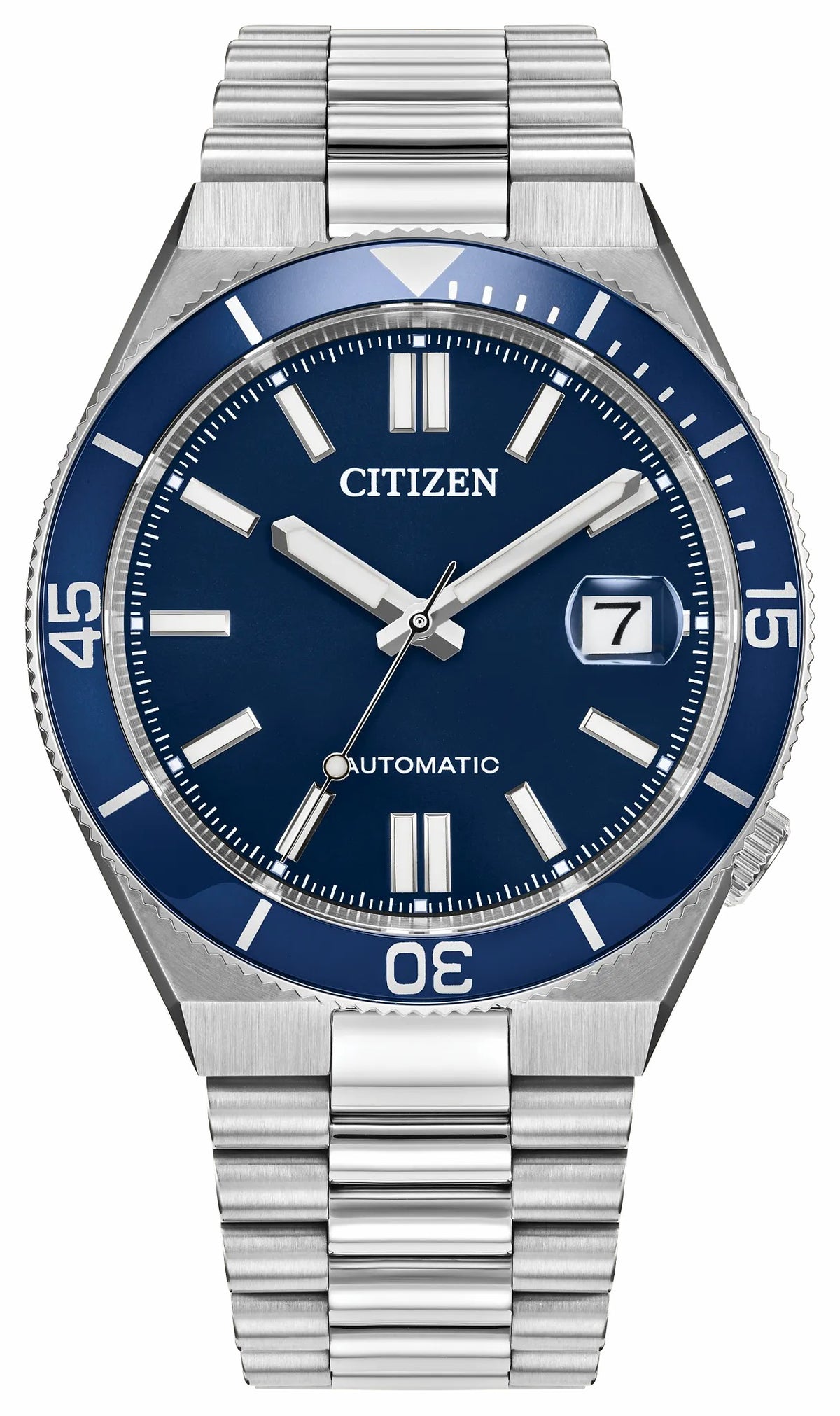 TSUYOSA Shore Navy Dial Stainless Steel Bracelet NJ0230-59L