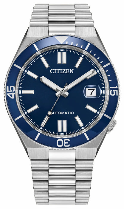 TSUYOSA Shore Navy Dial Stainless Steel Bracelet NJ0230-59L