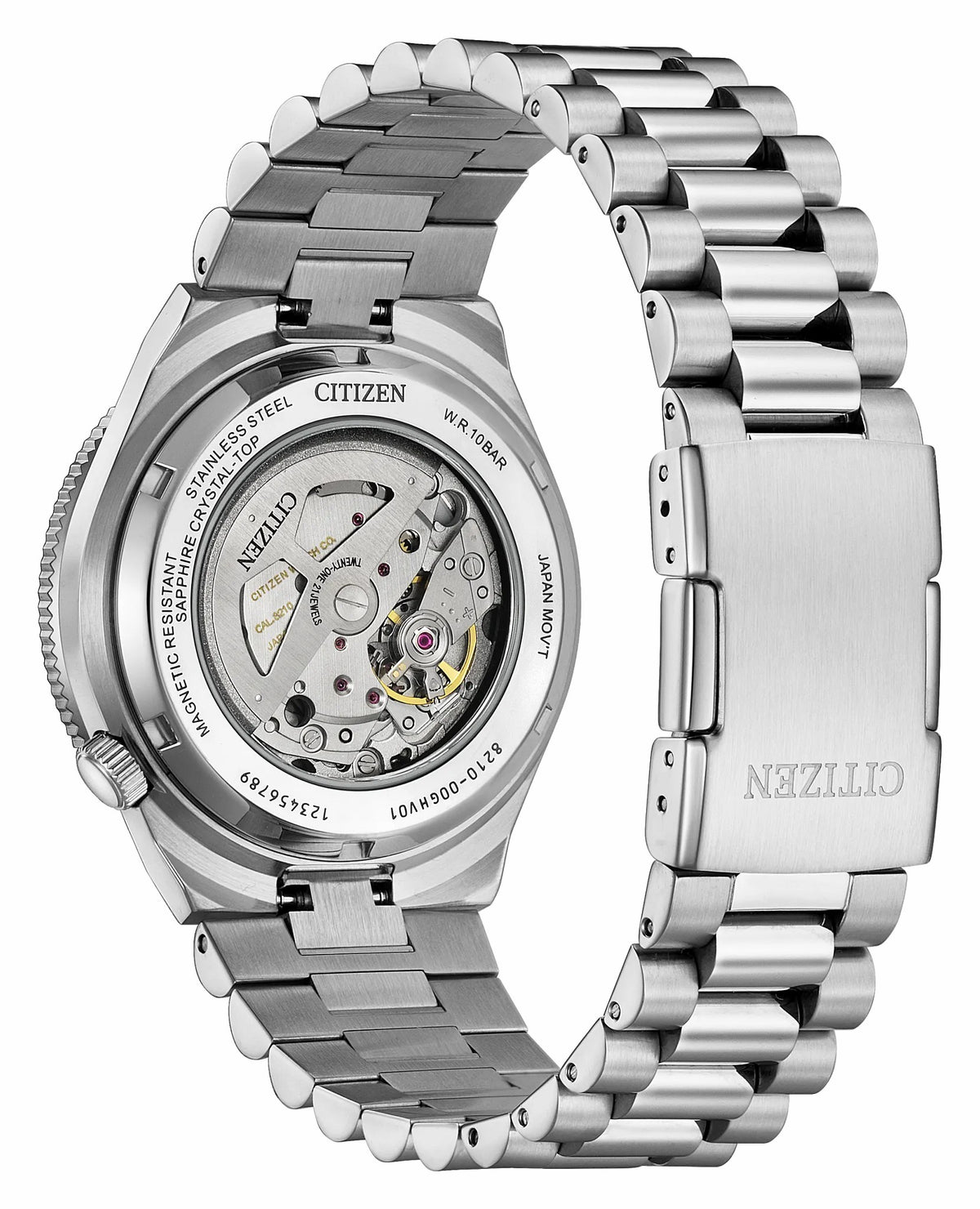 TSUYOSA Shore Navy Dial Stainless Steel Bracelet NJ0230-59L