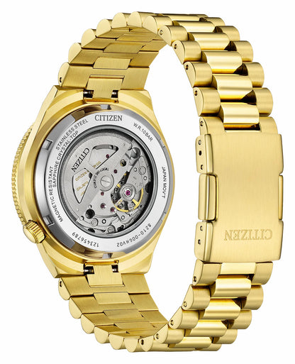 TSUYOSA Shore Green Dial Stainless Steel Bracelet NJ0232-53X