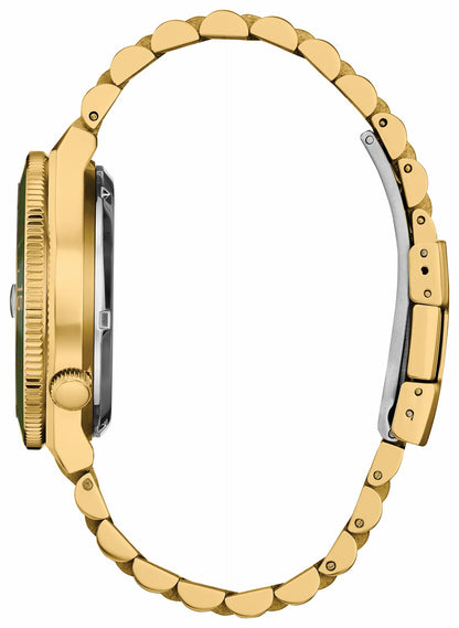 TSUYOSA Shore Green Dial Stainless Steel Bracelet NJ0232-53X