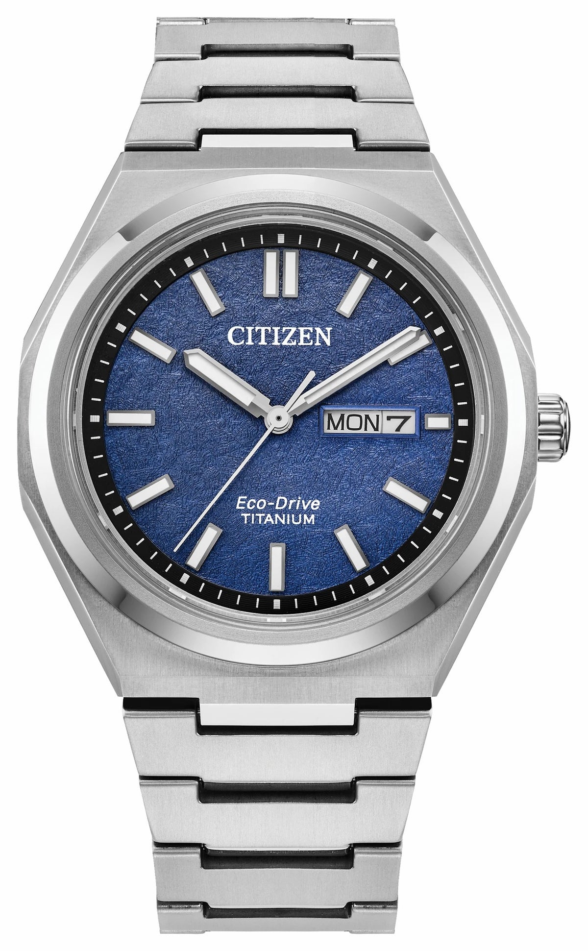 Zenshin Three-hand Blue Dial Super Titanium Bracelet AW0130-85L