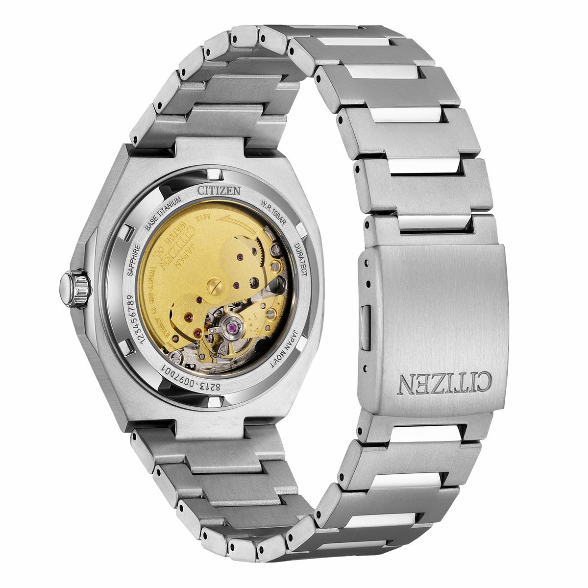 Zenshin Mechanical Dial Super Titanium Bracelet NJ0180-80M