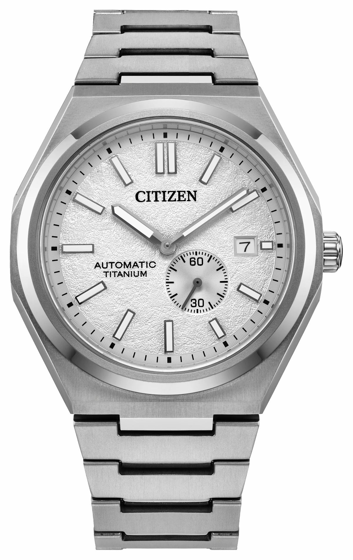 Zenshin Mechanical White Dial Super Titanium Bracelet NJ0180-80A
