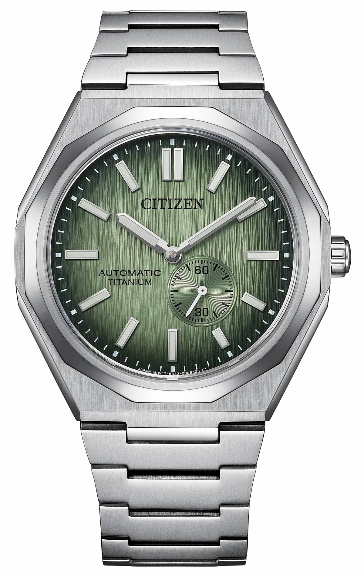 Zenshin 60 Mechanical Green Dial Super Titanium Bracelet NK5020-58X
