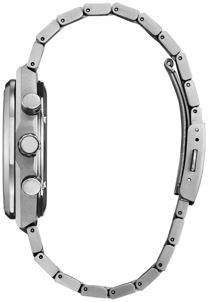 Zenshin Chrono Silver-Tone Dial Super Titanium Bracelet CA4610-85A