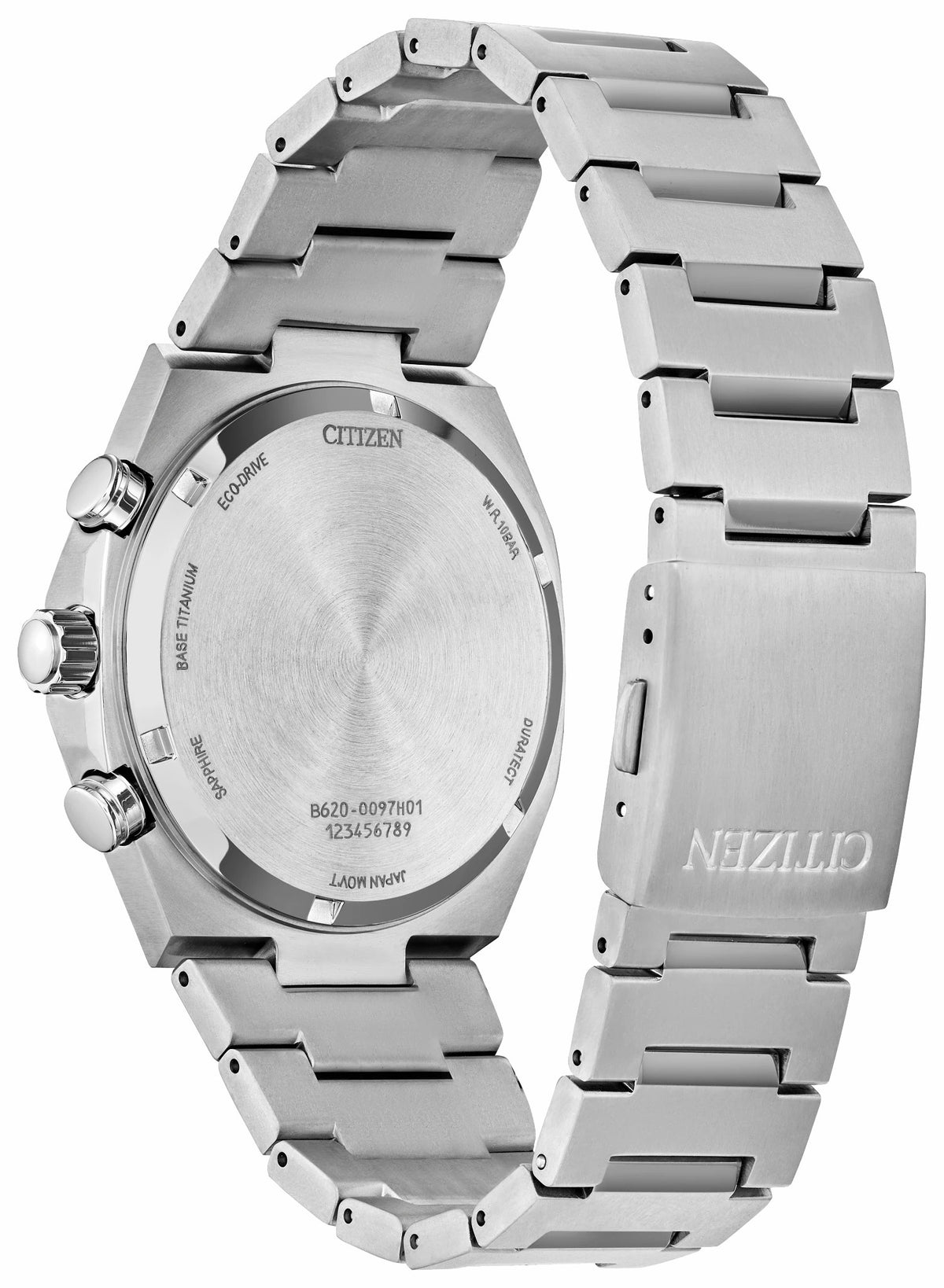Zenshin Chrono Salmon Dial Super Titanium Bracelet CA4610-85Z
