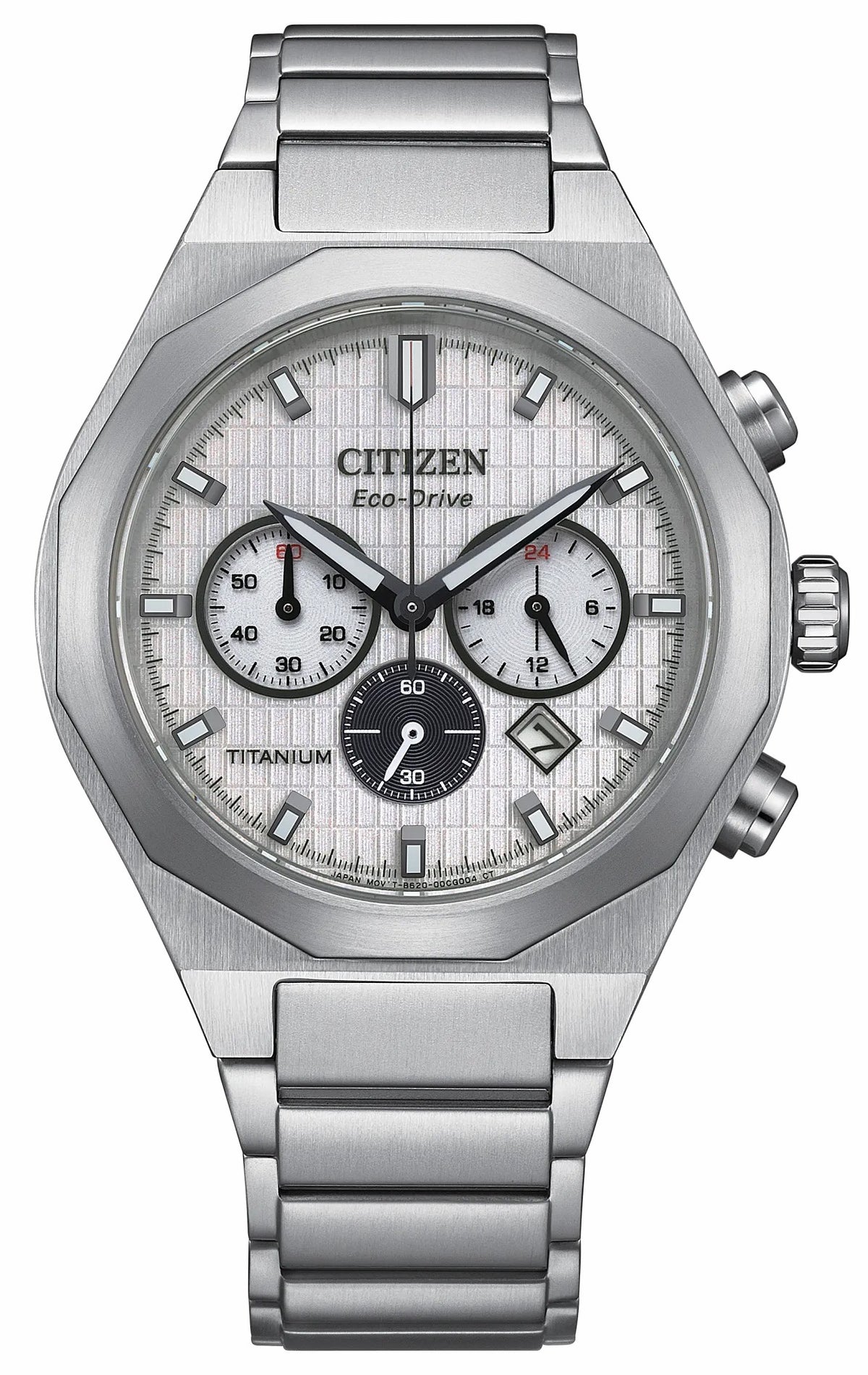 Zenshin Senkei White Dial Super Titanium Bracelet CA4690-51A