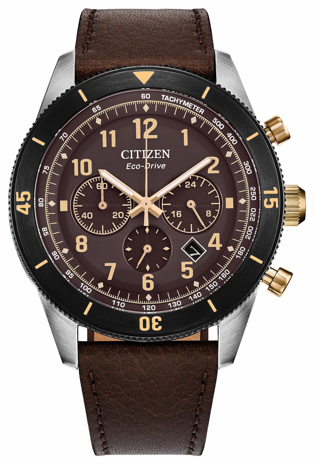 Terra Force Brown Dial Leather Strap CA4746-08X
