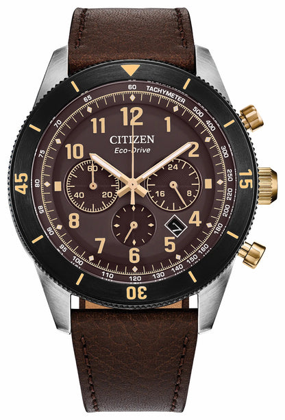 Terra Force Brown Dial Leather Strap CA4746-08X