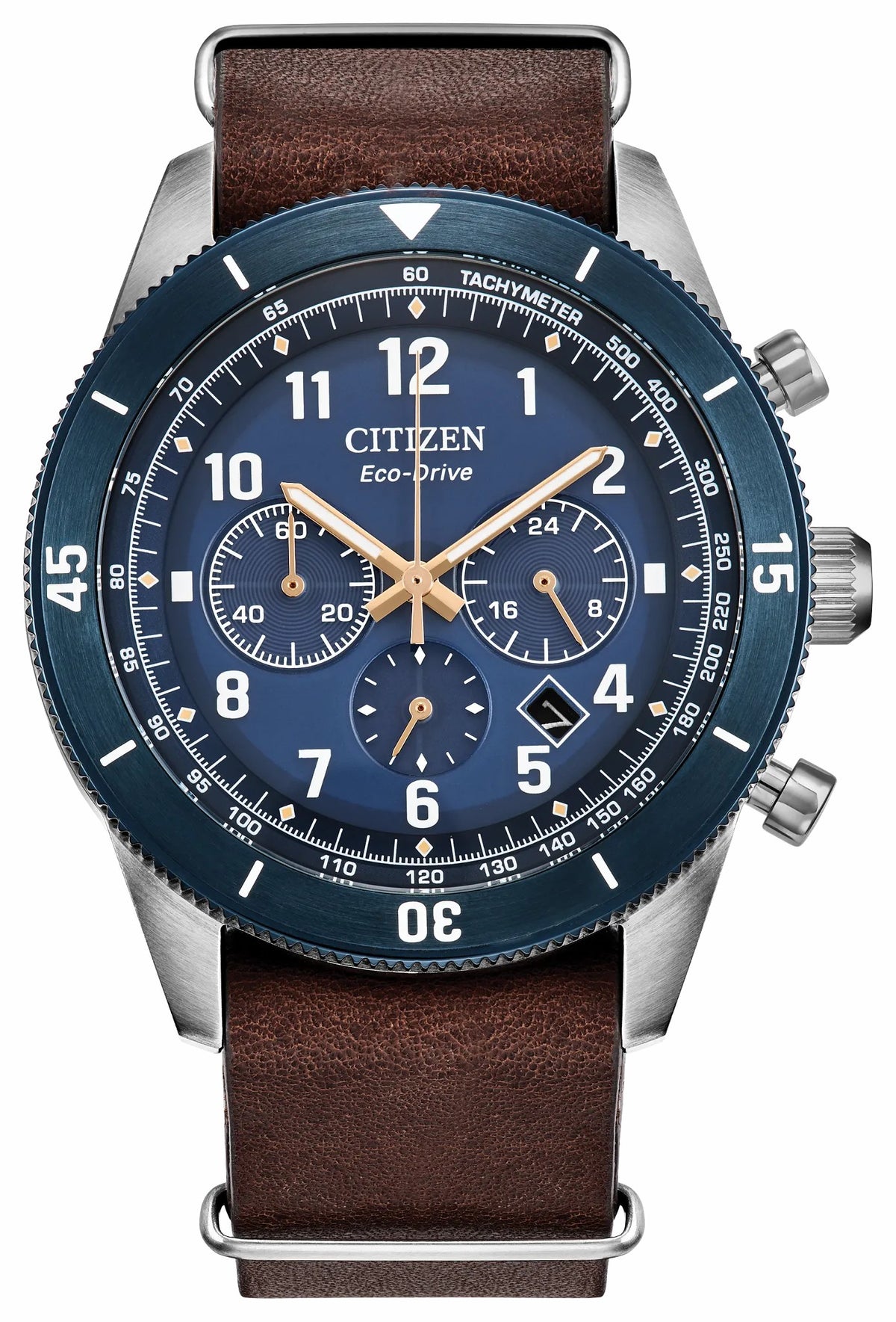 Terra Force Blue Dial Leather Strap CA4747-05L