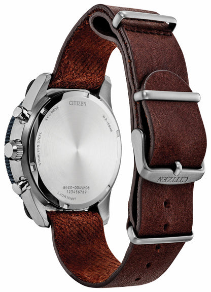 Terra Force Blue Dial Leather Strap CA4747-05L