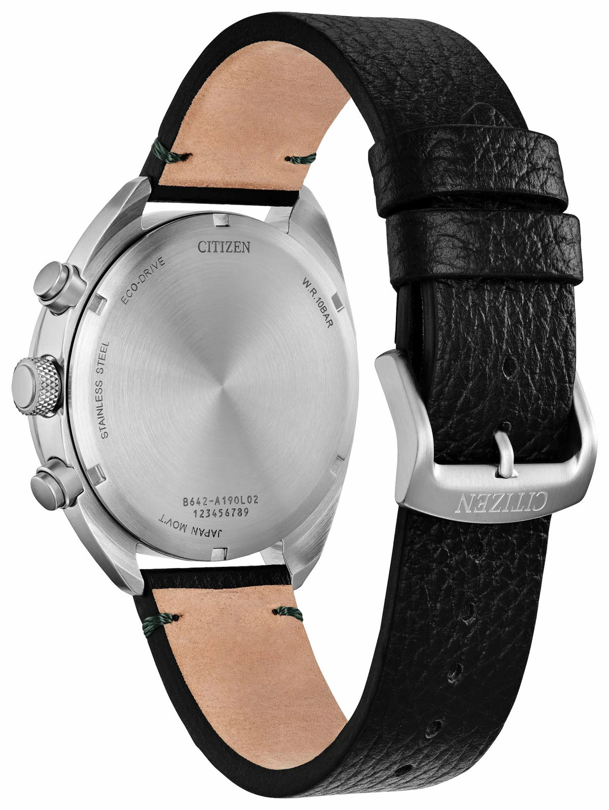 Sport Casual Green Dial Leather Strap CA7041-07X