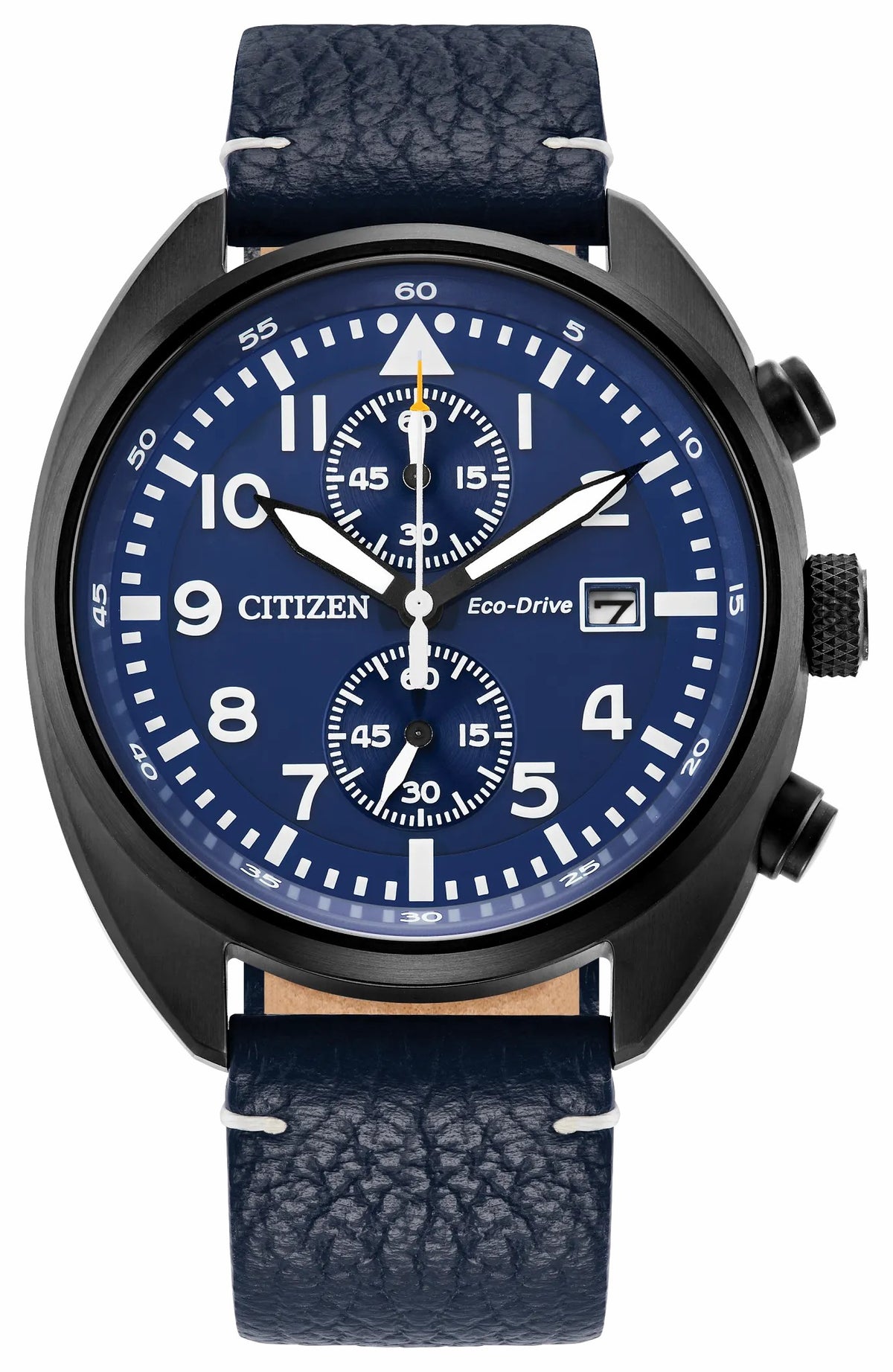 Sport Casual Blue Dial Leather Strap CA7048-08L