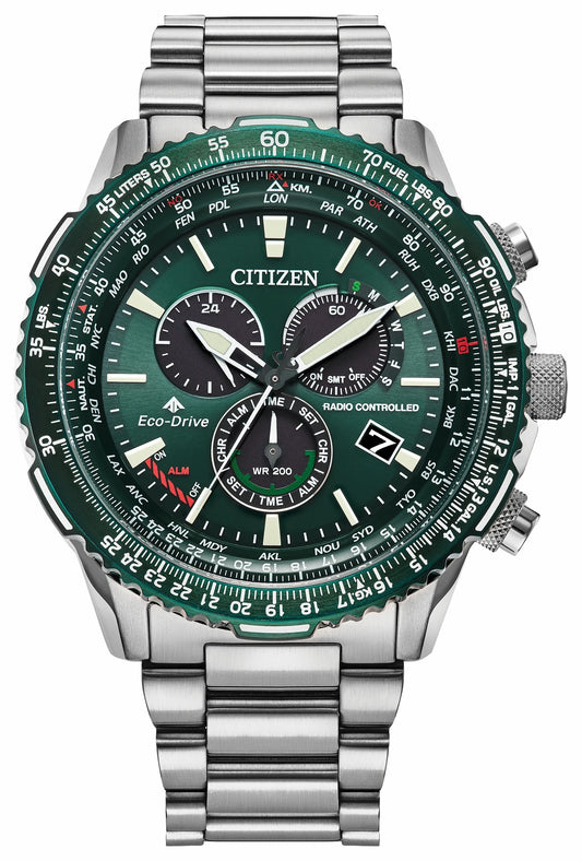 Promaster Air A-T Green Dial Stainless Steel Bracelet CB5004-59W