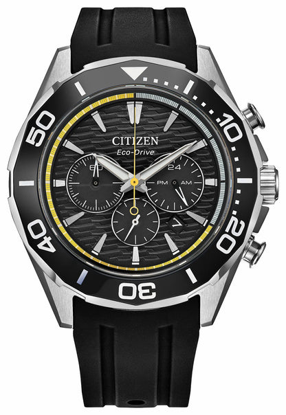 Endeavor Chrono Black Dial Polyurethane Strap CA4730-08E
