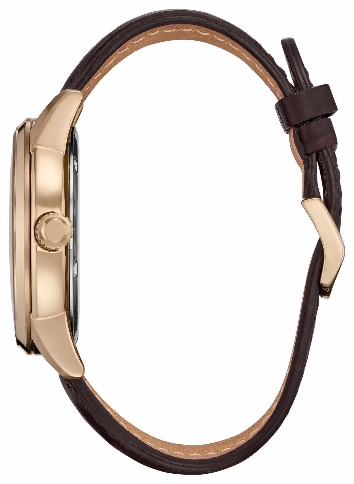 Corso - Men's Eco-Drive BU2013-08E Rose Gold Leather Watch