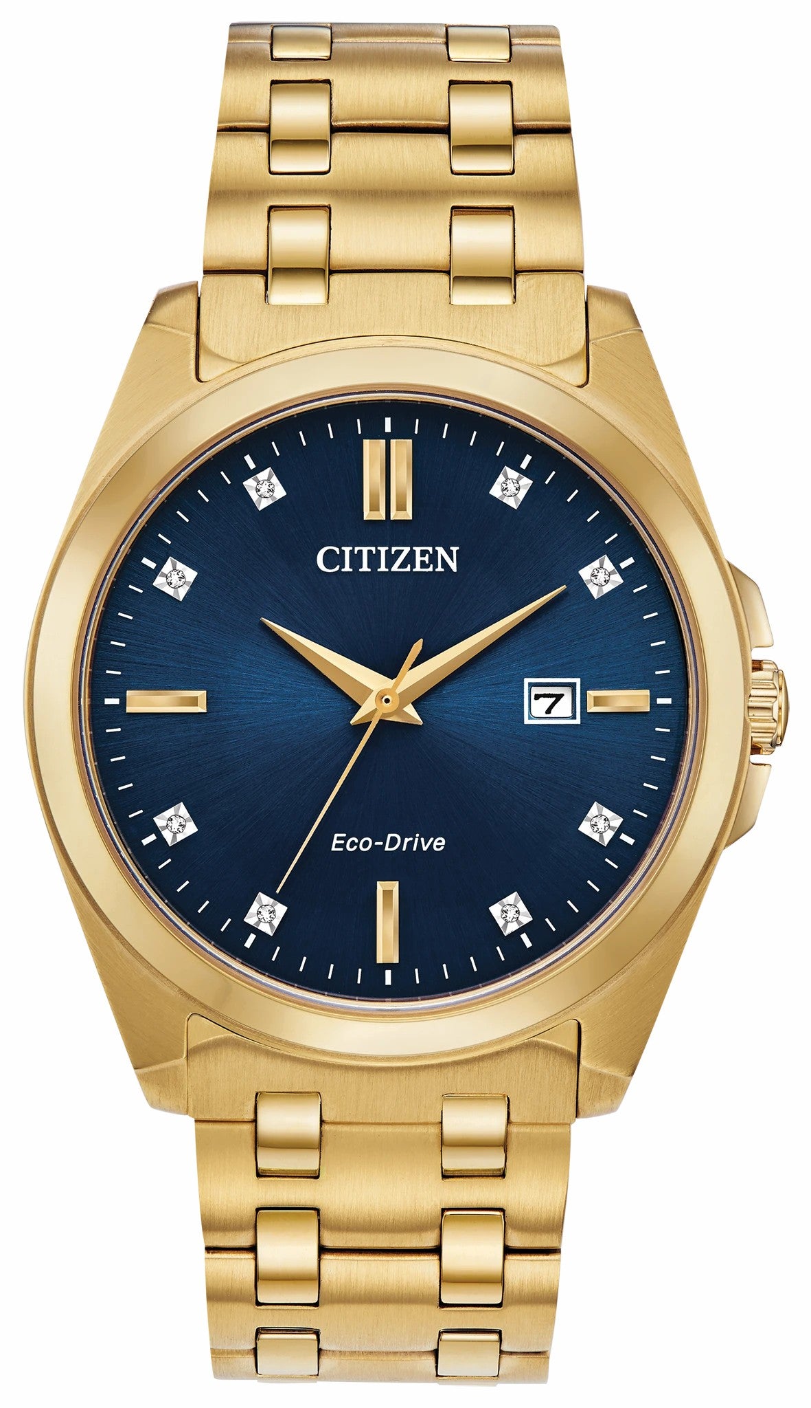 Citizen Peyten Eco-Drive Blue Dial Gold Stainless Steel Watch