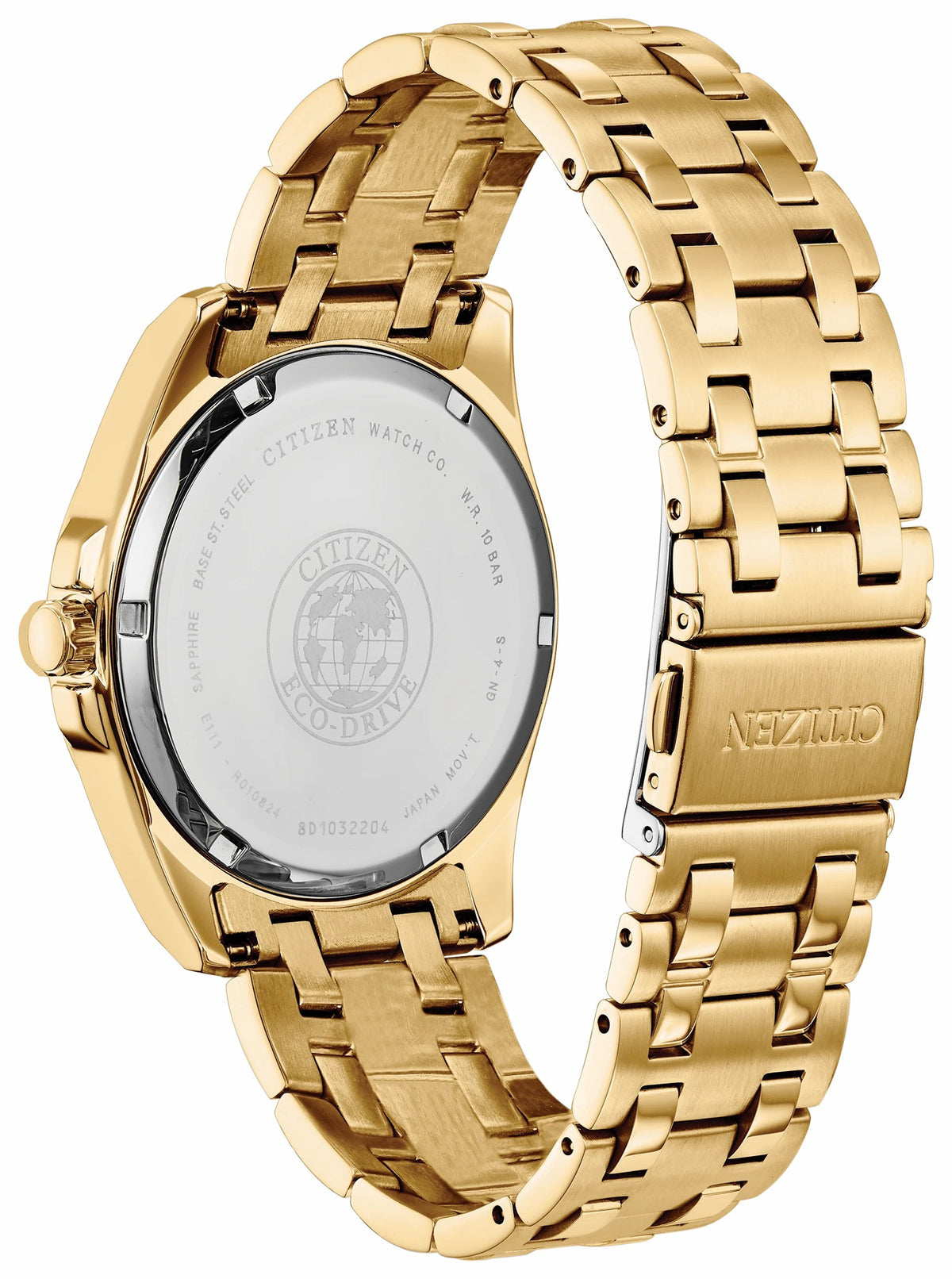 Citizen Peyten Eco-Drive Blue Dial Gold Stainless Steel Watch