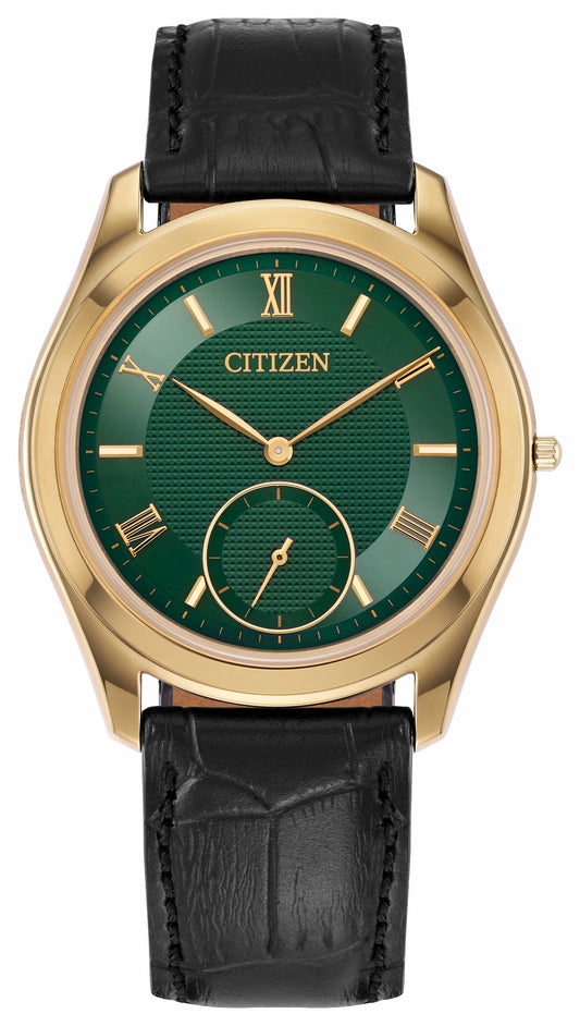 Eco-Drive One Green Dial Crocodile Strap AQ5022-02W