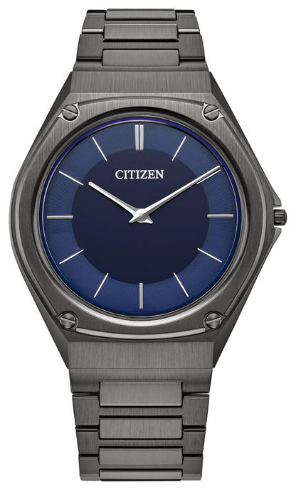 Eco-Drive One Blue Dial Stainless Steel Bracelet AR5064-57L