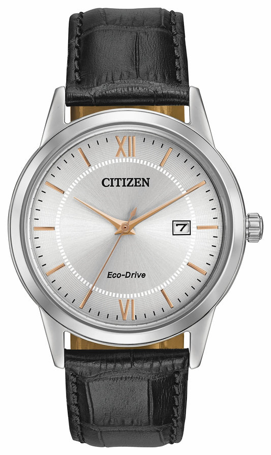 Corso - Men's Eco-Drive AW1236-03A Rose Gold Accents Watch