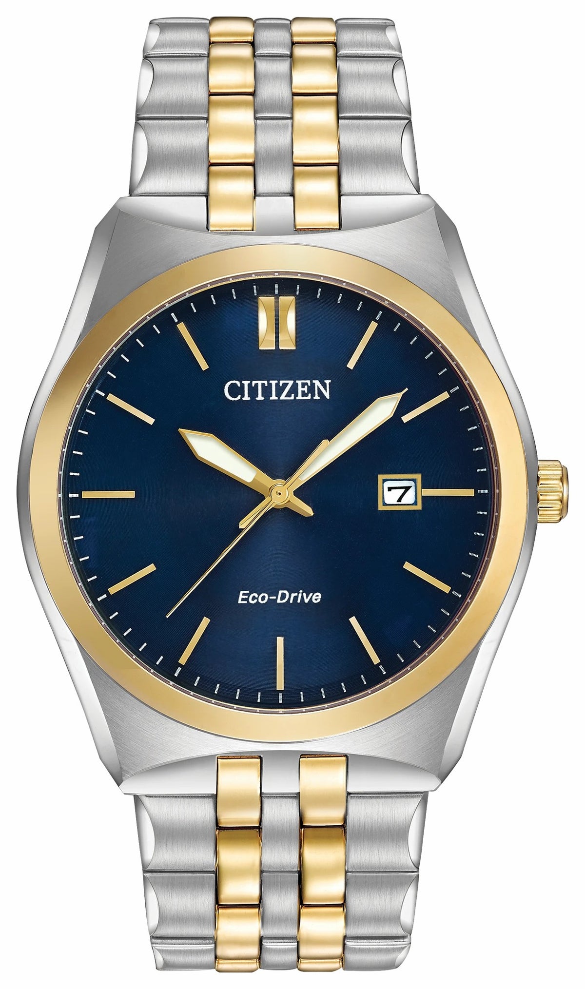 Corso - Men's Eco-Drive BM7334-58L Two Tone Blue Dial Watch