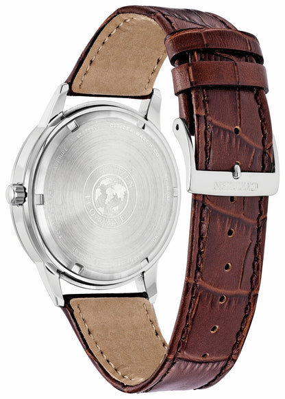 Corso - Men's Eco-Drive BU2070-12L Leather Strap Watch