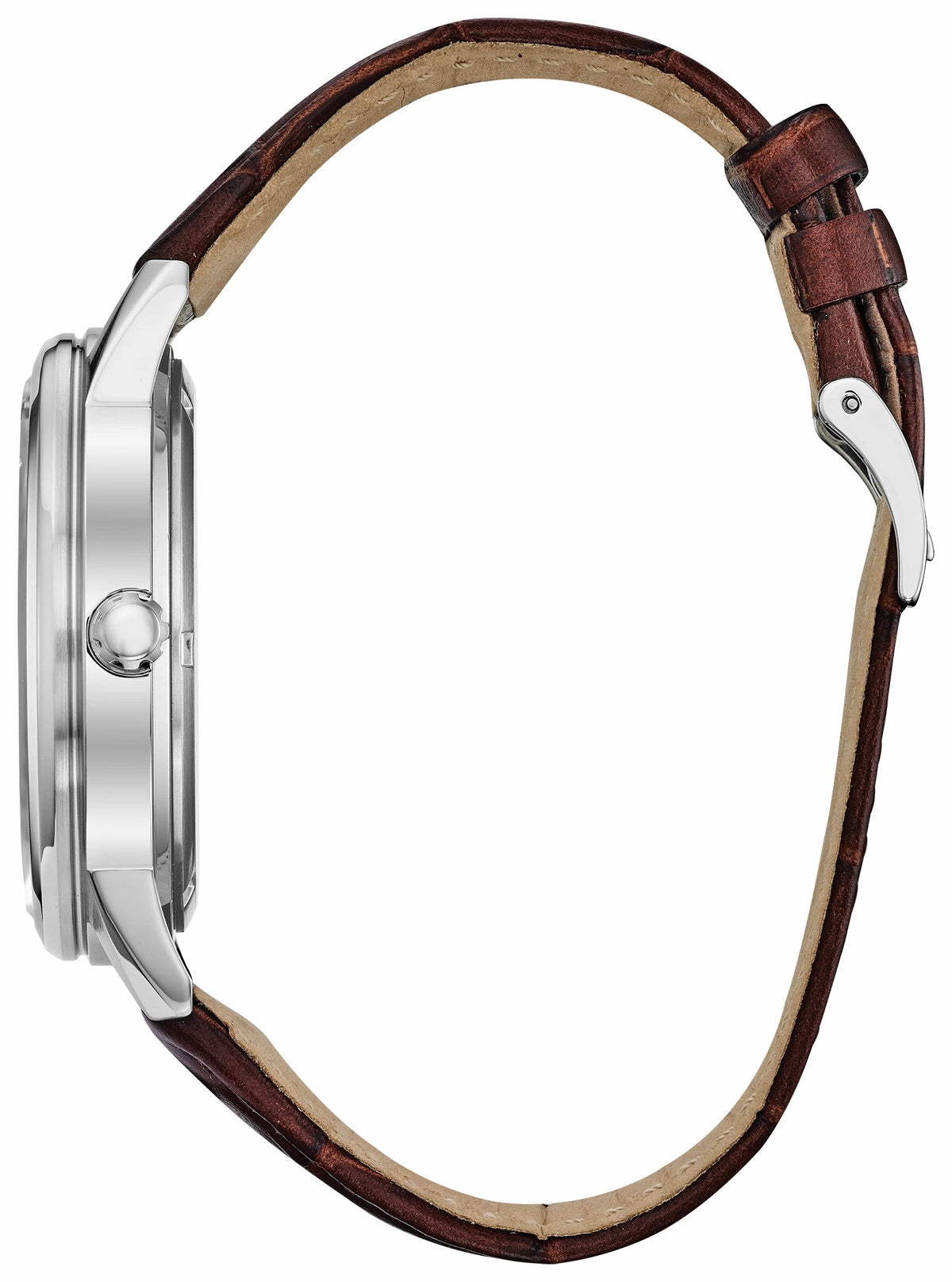 Corso - Men's Eco-Drive BU2070-12L Leather Strap Watch