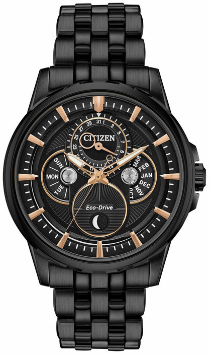 Citizen Calendrier Moonphase Men's Eco-Drive Black Watch