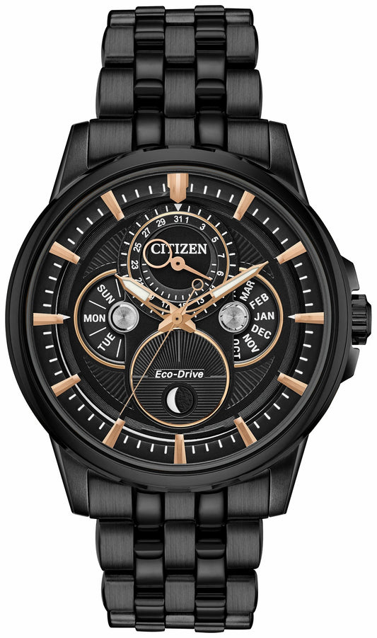 Citizen Calendrier Moonphase Men's Eco-Drive Black Watch