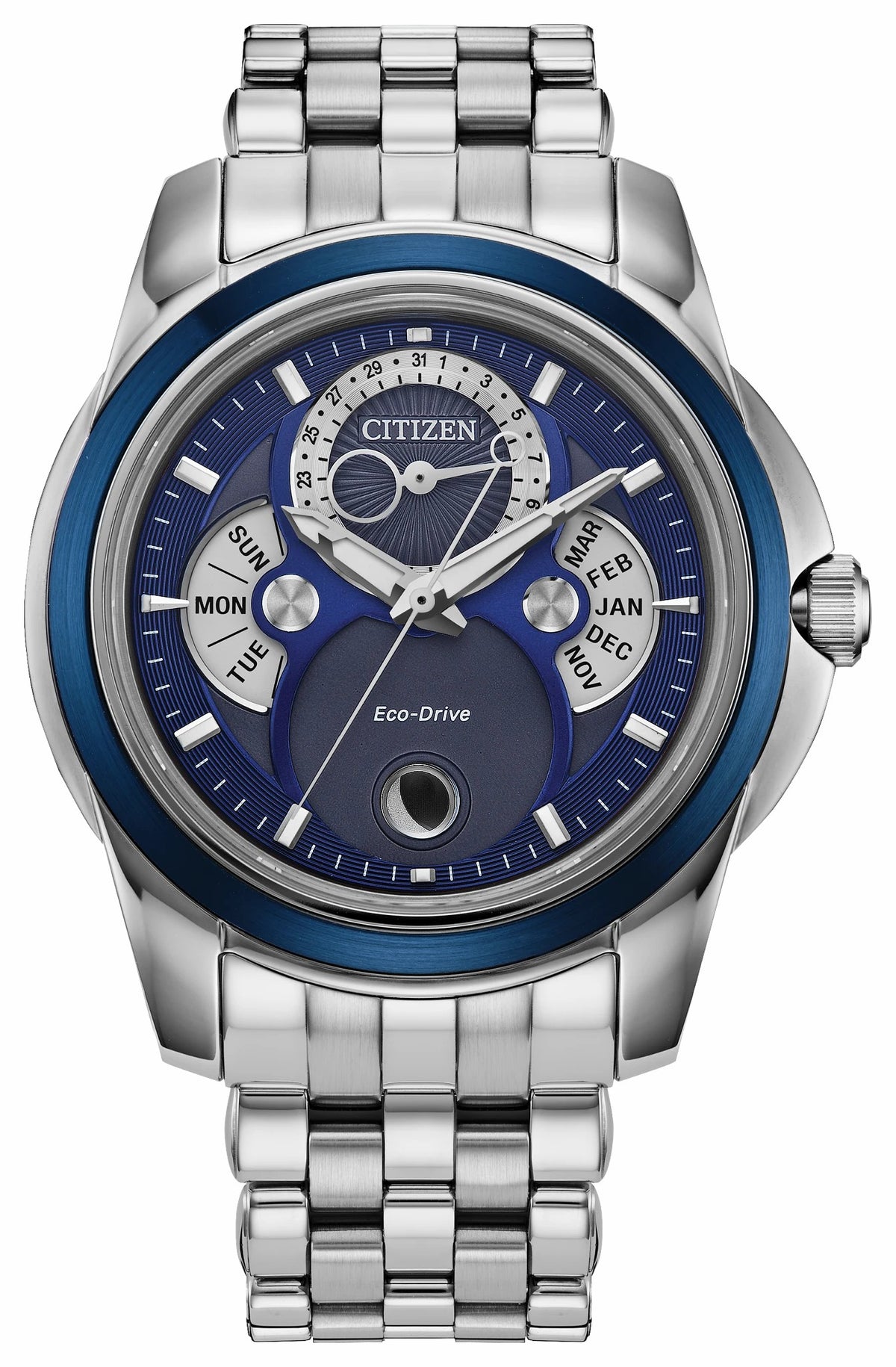 Calendrier Blue Dial Stainless Steel Bracelet BU0088-51H