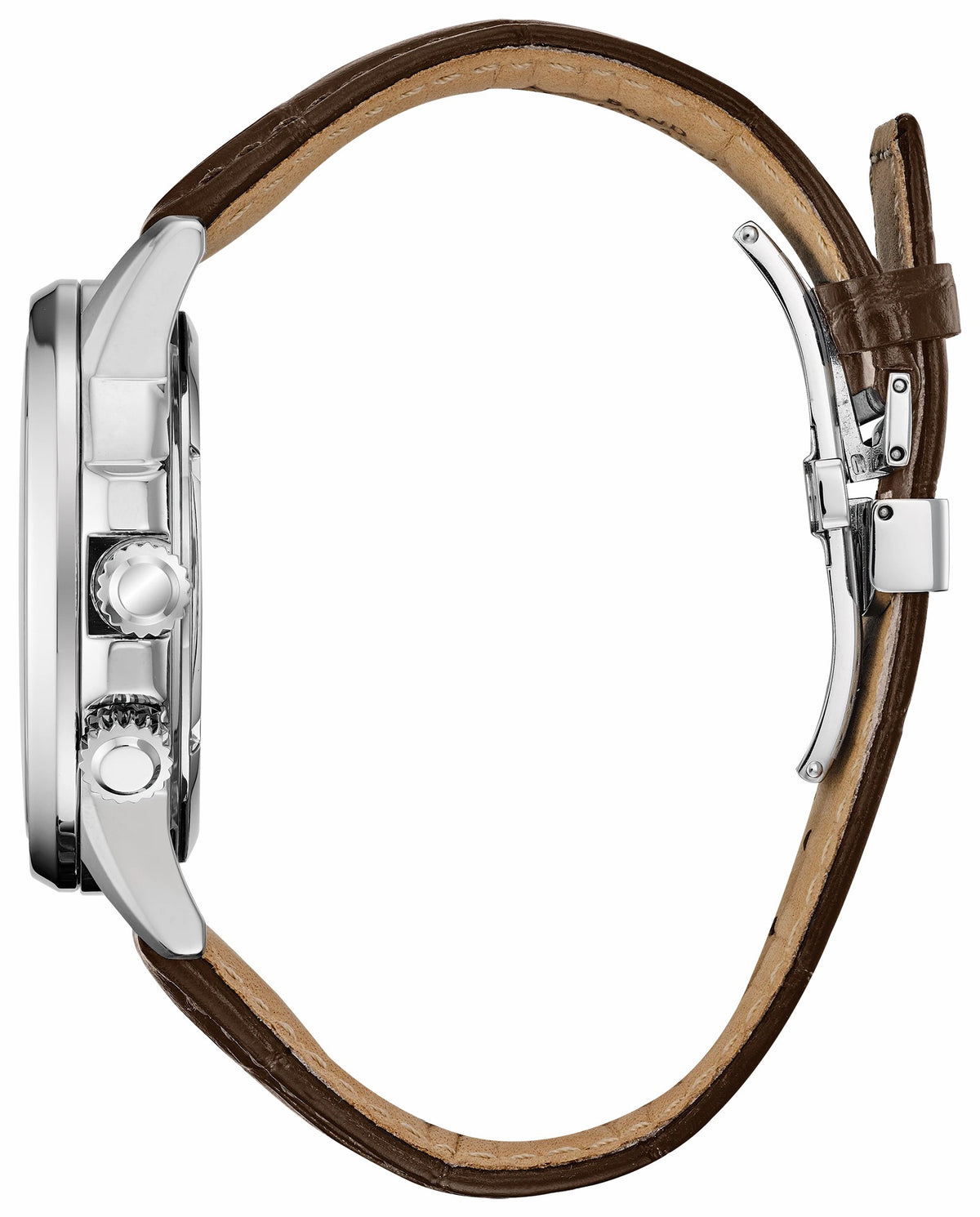Calendrier - Men's Eco-Drive BU2020-29X Brown Leather Watch