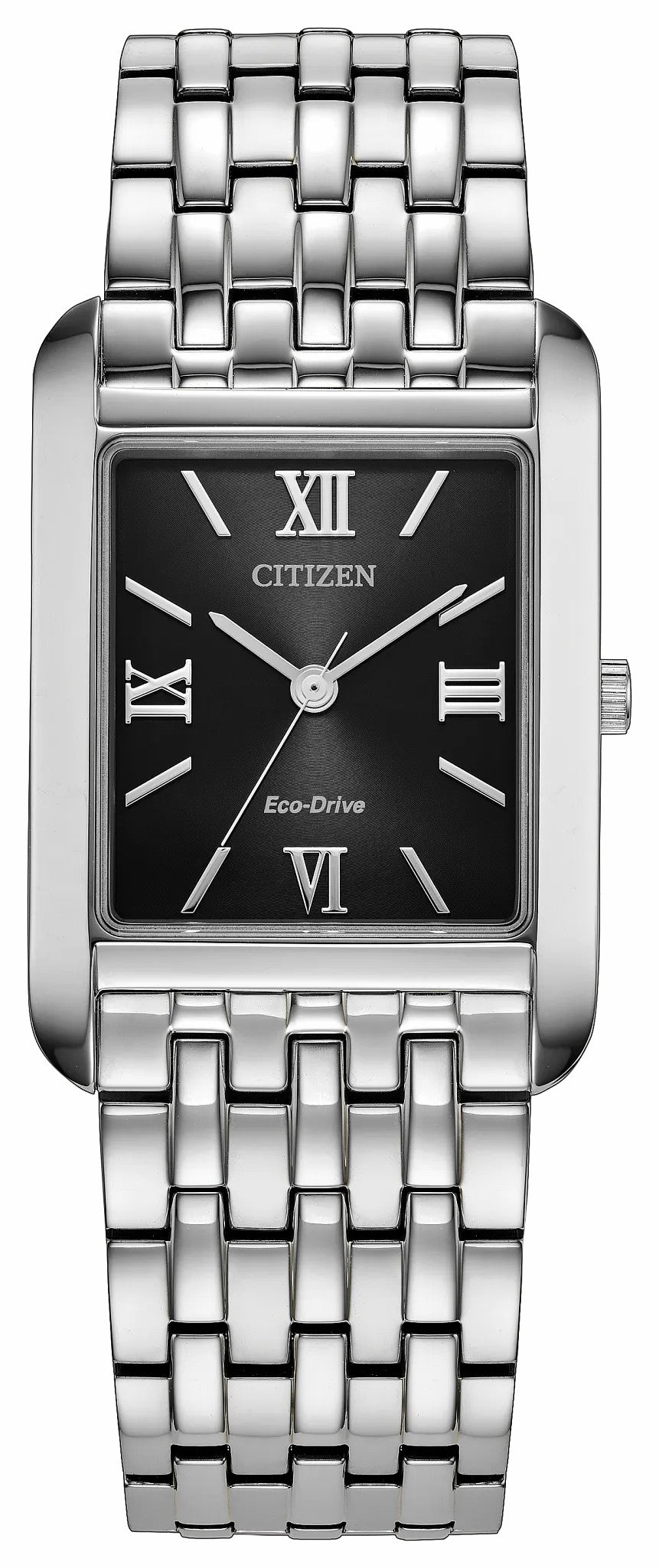 Addysen Black Dial Stainless Steel Bracelet BJ6570-50E