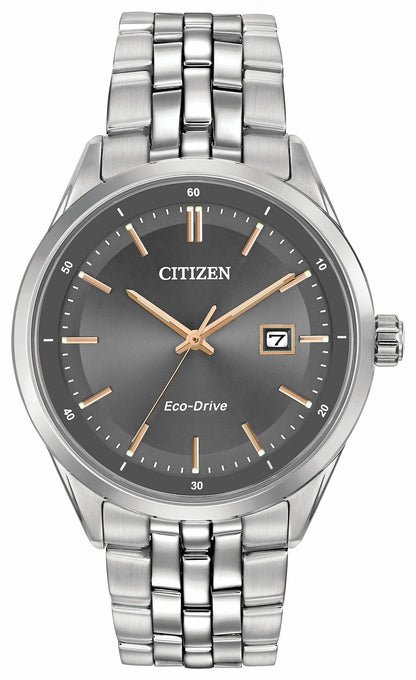 Corso - Men's Eco-Drive BM7251-53H Silver Gray Dial Watch