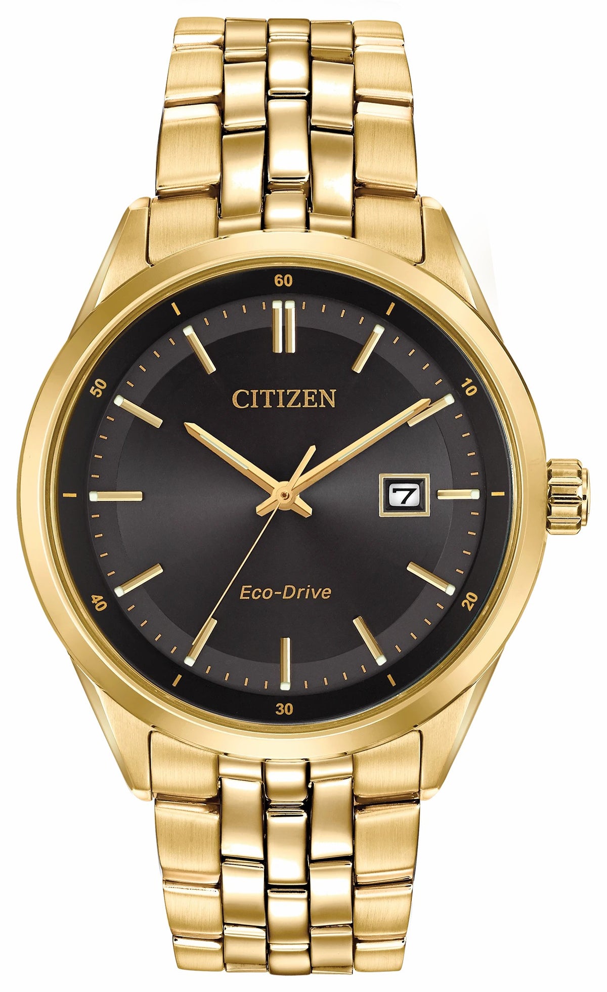 Corso - Men's Eco-Drive BM7252-51E Gold Tone Steel Watch