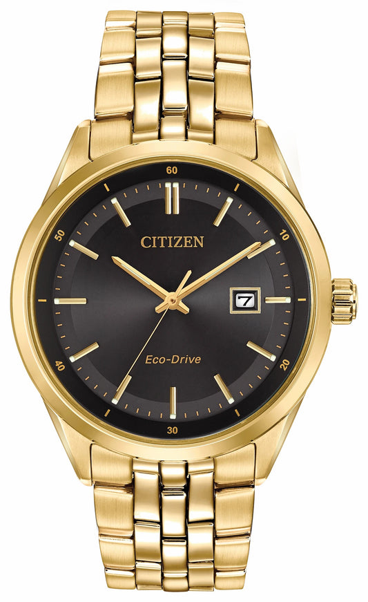 Corso - Men's Eco-Drive BM7252-51E Gold Tone Steel Watch