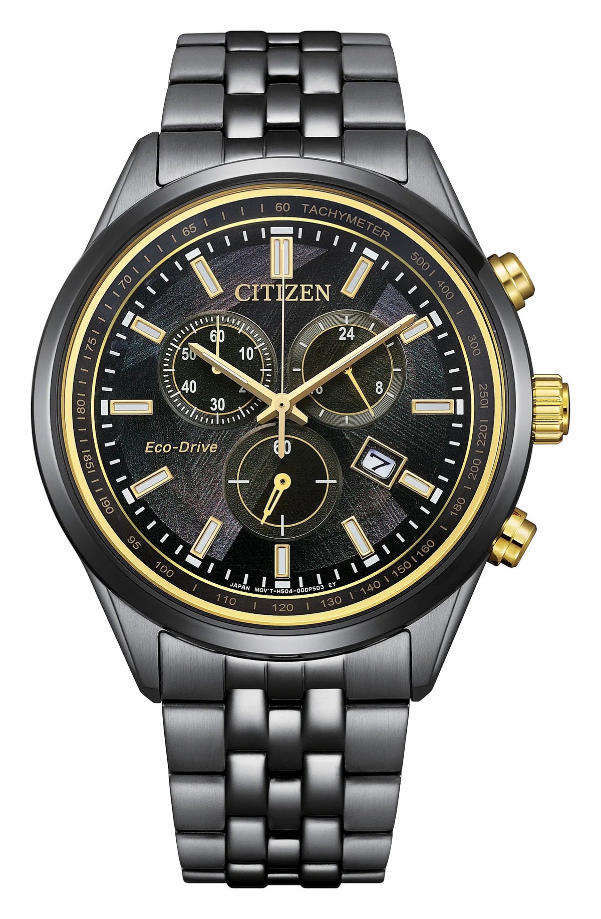Classic LIGHT in BLACK Black Dial Stainless Steel Bracelet AT2576-68E