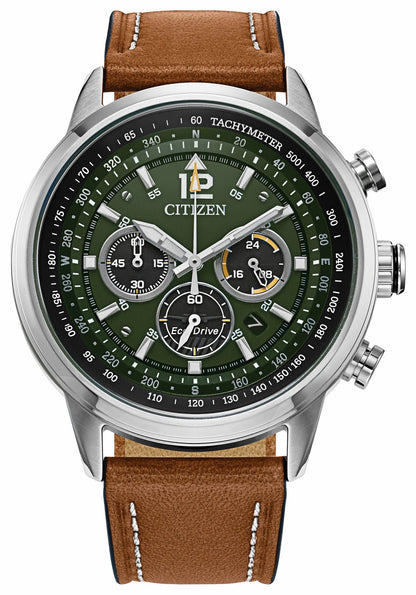 Avion Green Dial Leather Strap CA4477-08X