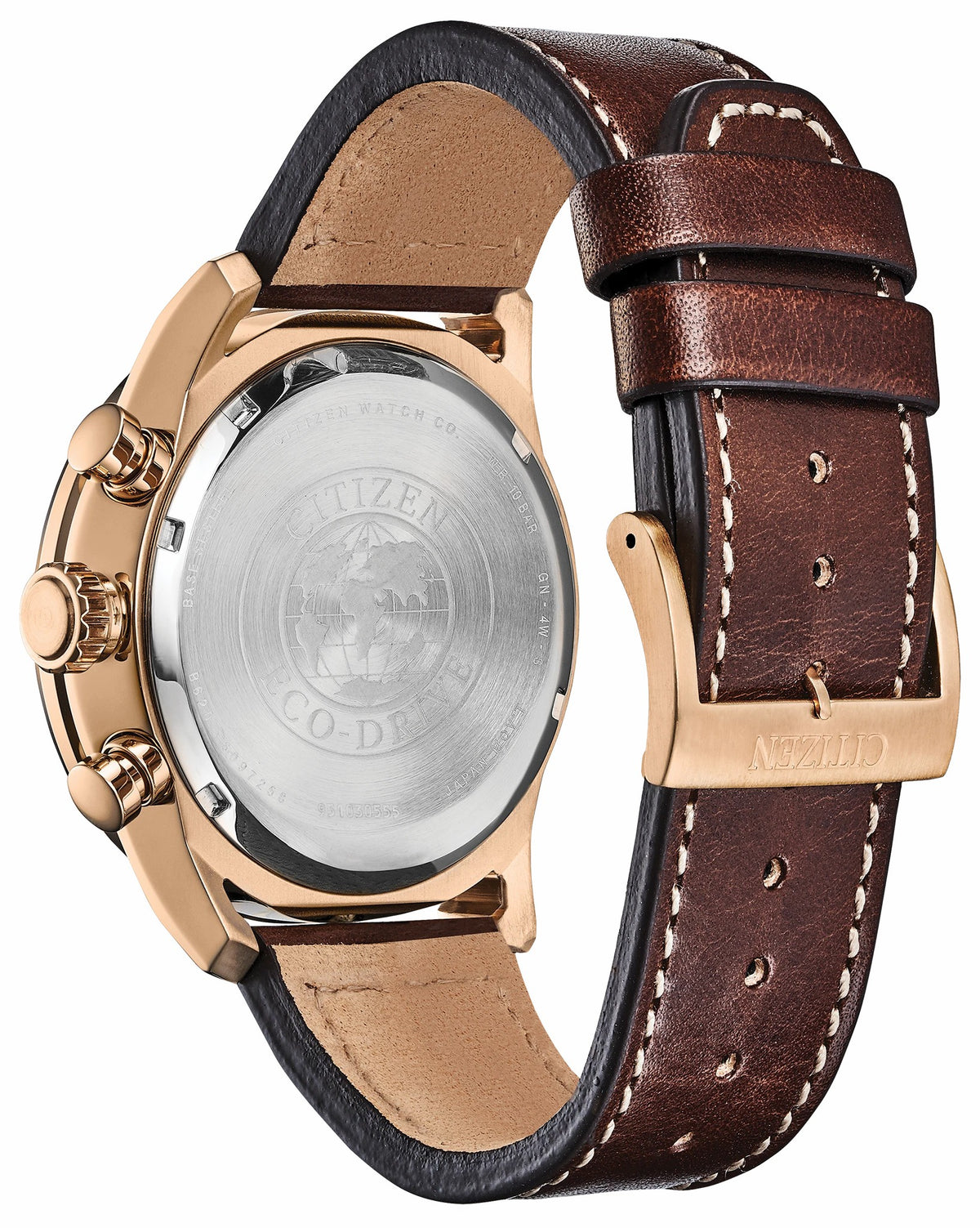 Citizen Avion Eco-Drive Rose Gold Blue Dial Watch