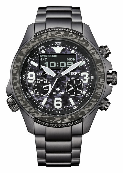 Promaster Land U822 Black Dial Stainless Steel Bracelet JV1008-63E