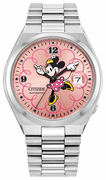 TSUYOSA Mickey Mouse and Minnie Mouse Blue Dial Stainless Steel Bracelet PAIRS-DIS-TSUYOSA