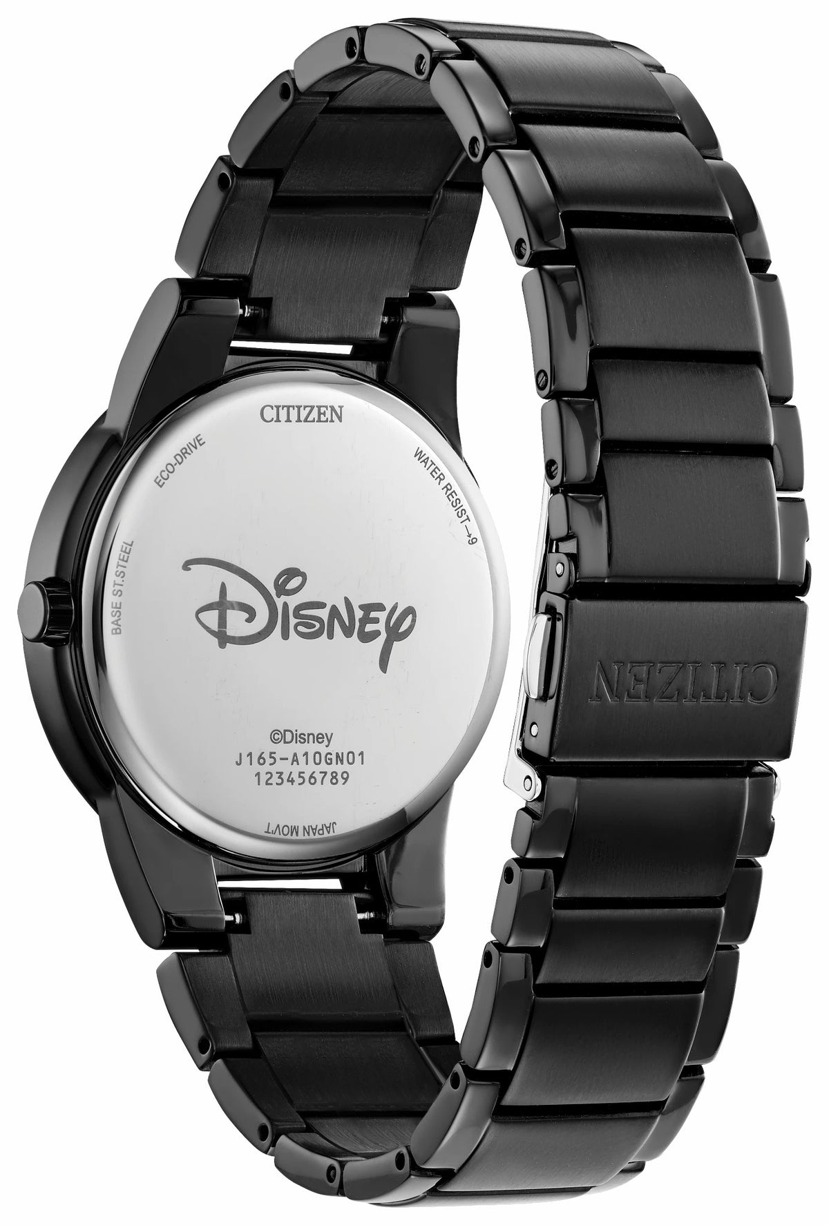 Mickey Fiesta Black Dial Stainless Steel Bracelet AU1095-57W