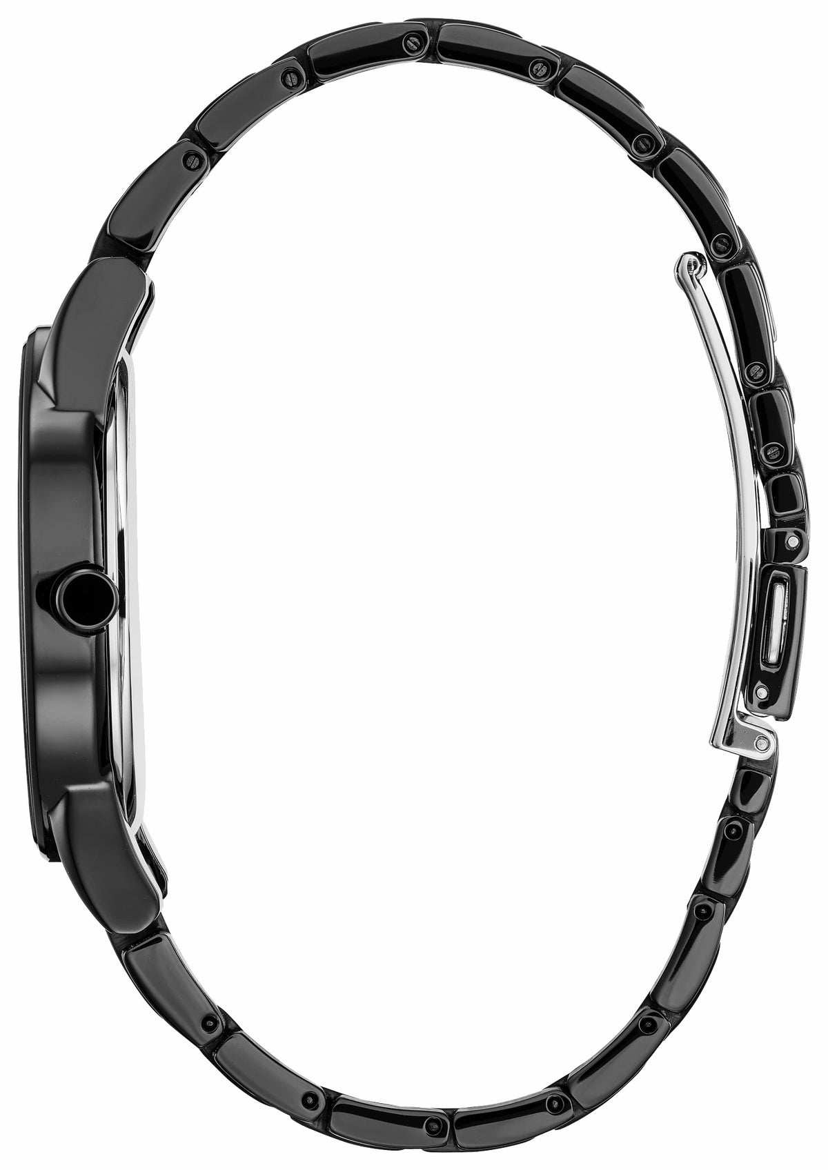 Mickey Fiesta Black Dial Stainless Steel Bracelet AU1095-57W