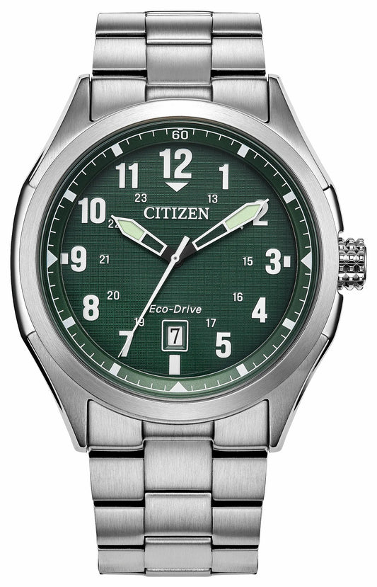 Terra Force Green Dial Stainless Steel Bracelet AW1890-51X