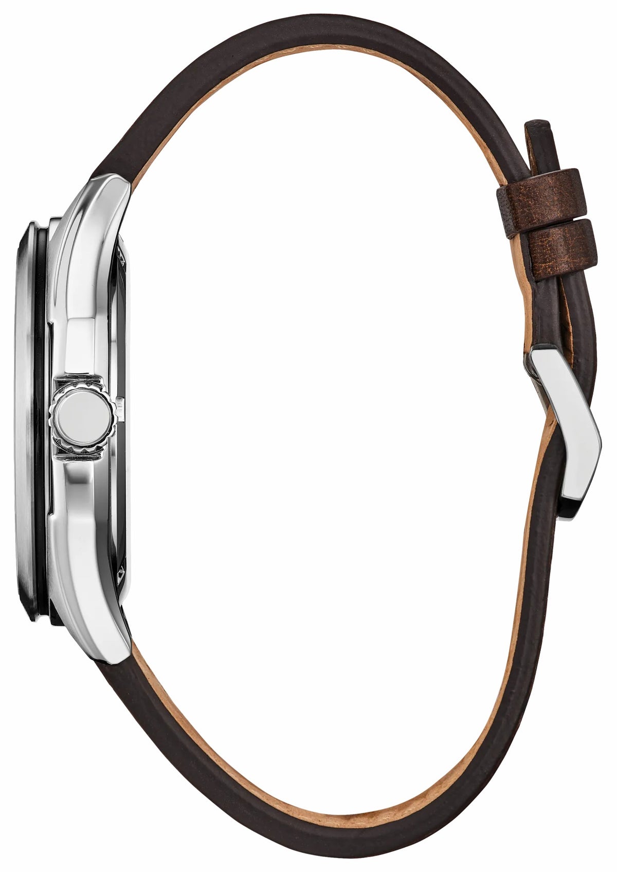 Terra Force Silver-Tone Dial Leather Strap AW1890-19B
