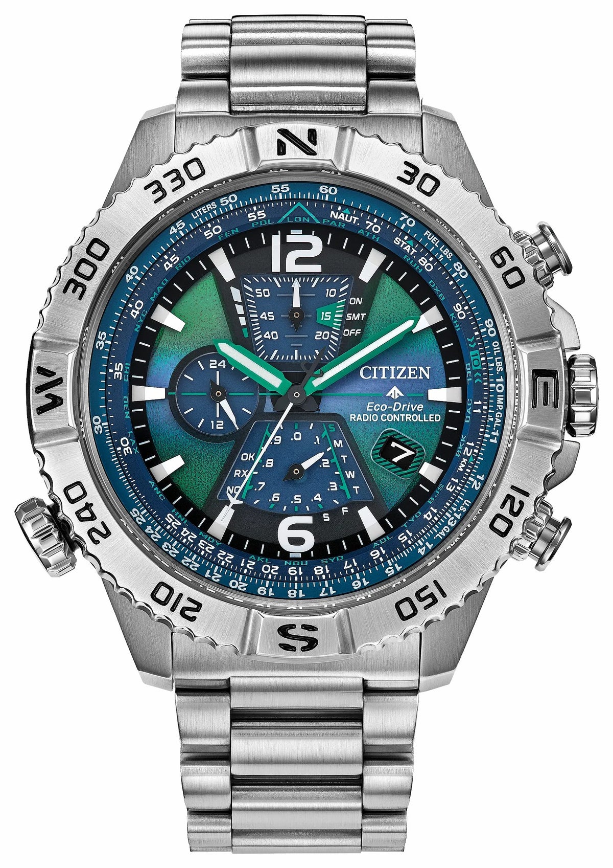 Promaster Navihawk A-T Blue Dial Stainless Steel Bracelet AT8220-55W