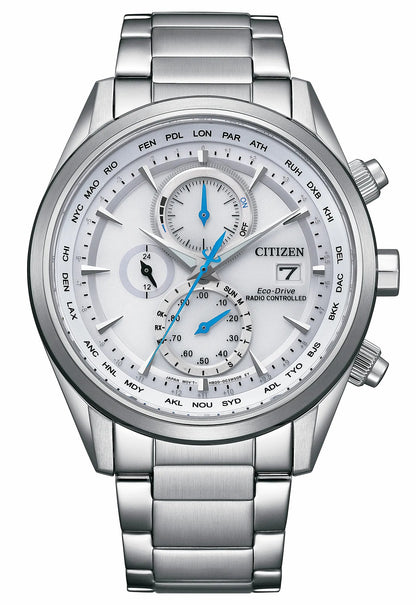 Sport Luxury White Dial Stainless Steel Bracelet AT8260-85A