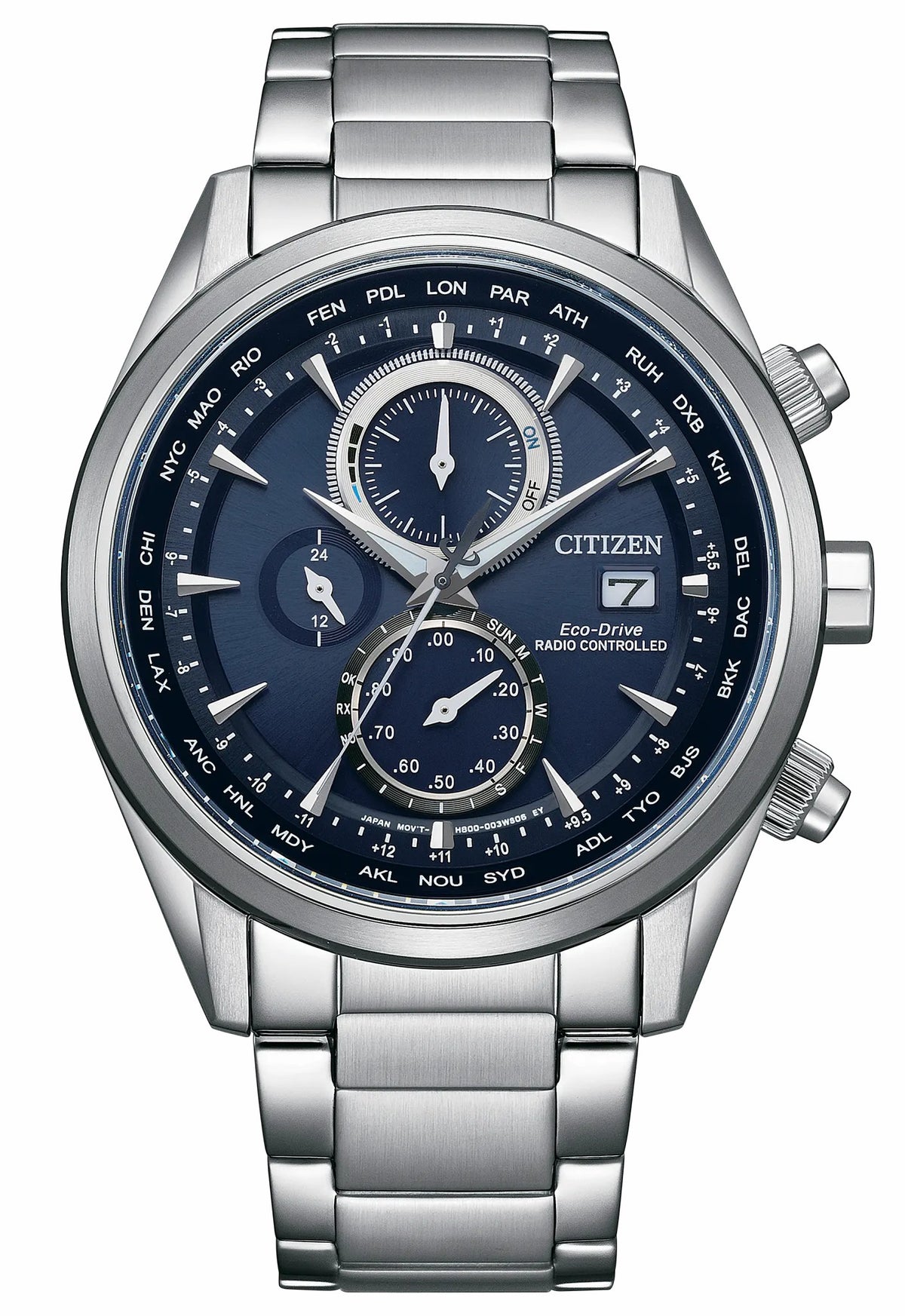Sport Luxury Blue Dial Stainless Steel Bracelet AT8260-85L